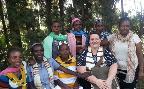 Some Members Of The Pregnant Womens Forum In Howoleso Ethiopia With The District Nurse